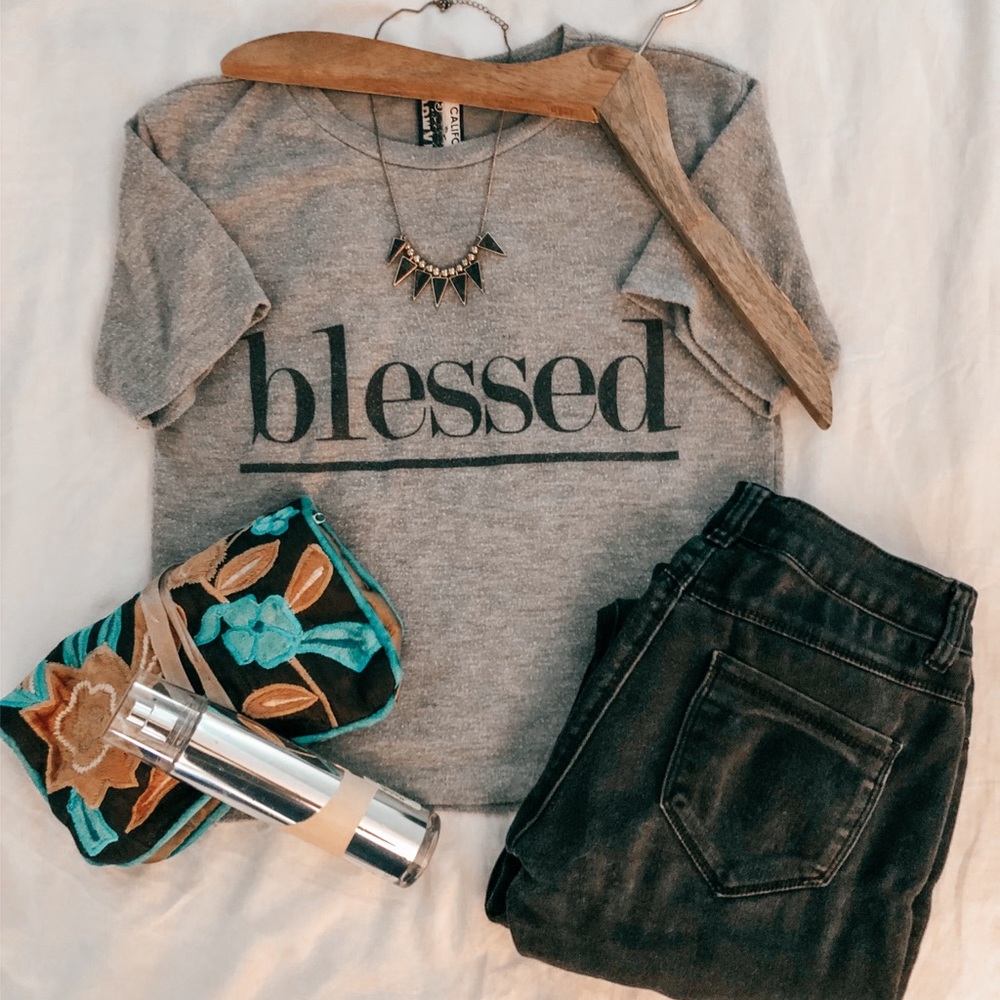 Blessed crop tee